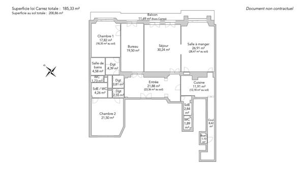 Appartement Paris 8e - PARC MONCEAU / MESSINE