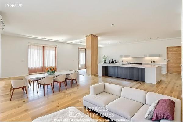 Maison neuve avec jardin et stationnement