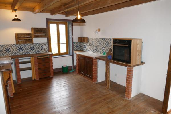 Grande maison rénovée avec atelier ou local commercial, terrasse panoramique et jardin (Mourjou - Puycapel, 15)