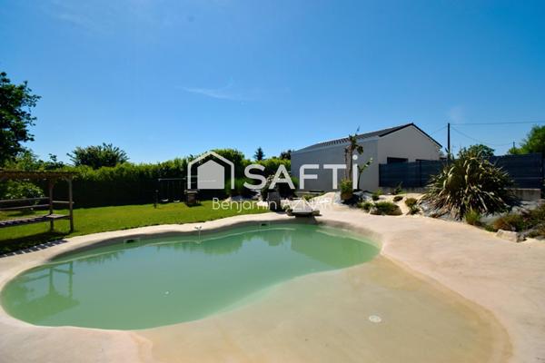 Maison T4 de plain pied avec piscine et garage