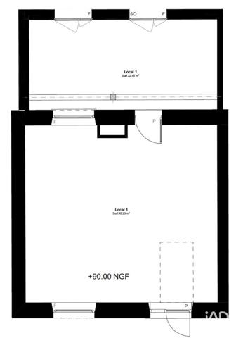 Boutique/Local commercial à vendre 66 m² Brie-Comte-Robert