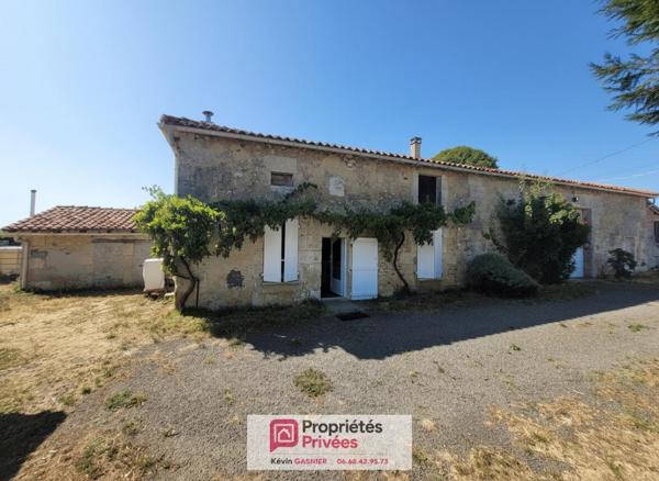 DIGNAC (16410) : Maison en pierre de 76m2 avec grange et atelier