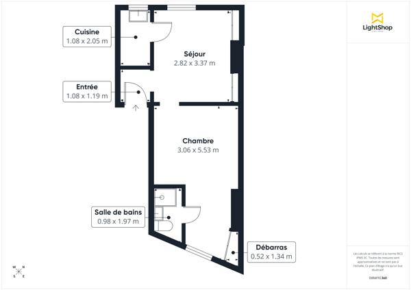 Lumineux et traversant ! Appartement 2 pièces de 30 m² avec cave - Métro Commerce - Rue de la Croix Nivert, Paris 15e