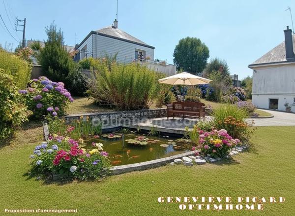 Centre-ville de Pontivy – Maison de 4 pièces avec sous-sol sur 1 500 m² de jardin paysagé en zone UB : un potentiel rare qui fait la différence !