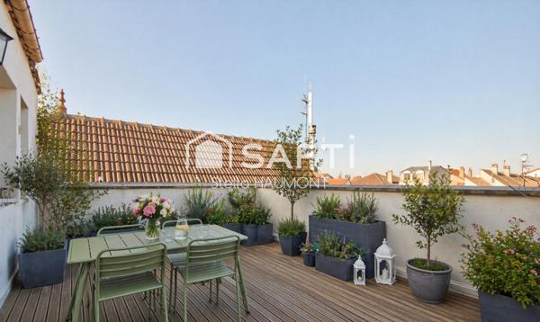 DUPLEX 3P AVEC TERRASSE SANS VIS-À-VIS AU 2ÈME ET DERNIER ÉTAGE