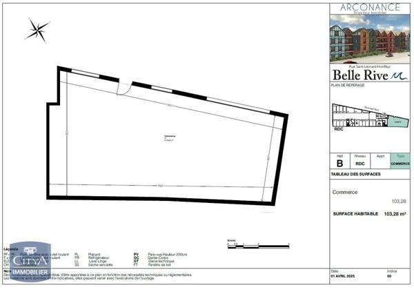 Local commercial à vendre 103.28m²