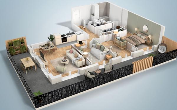 Appartement à vendre    4 pièces • 83,75 m2 Le Plessis-Trévise