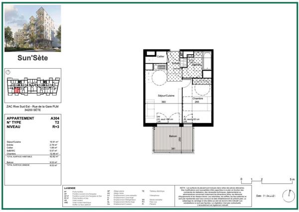 Appartement à vendre 2 pièces 43 m² Sète