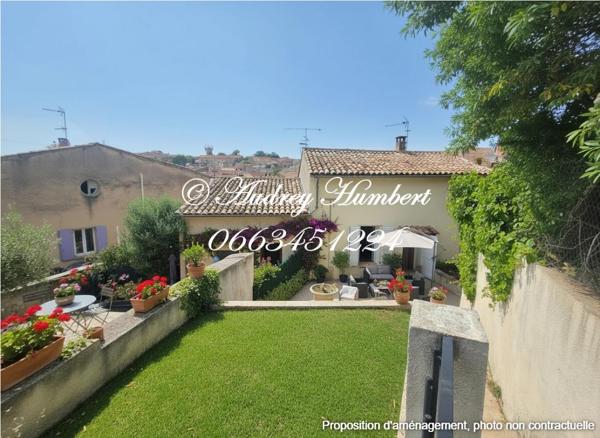 VALENSOLE, MAISON DE VILLAGE de 86 m² avec terrasse, jardinet et combles