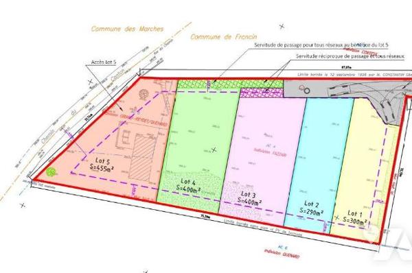 Vente Terrain à bâtir à Porte-de-Savoie