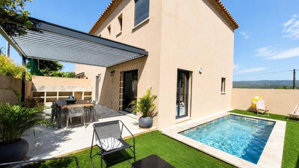 SAINT-CYR-SUR-MER - Villa T5 R+1 Sud-Est avec piscine Bali + terrasse pergola bioclimatique proche plage
