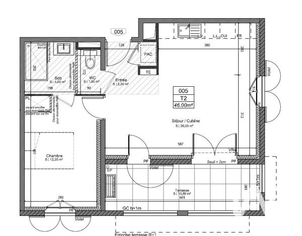 Appartement à vendre 2 pièces 46,04 m² Sarrians