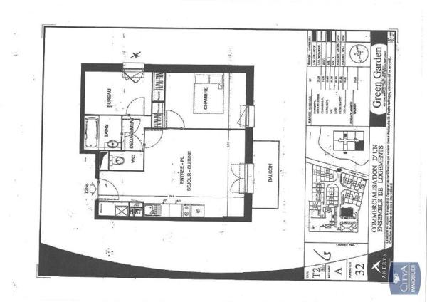 Appartement à louer 2 pièces 47.03m²