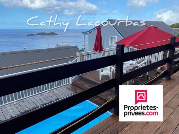 Superbe Appartement T3 Duplex ,vue mer exceptionnelle et piscine- Bouillante