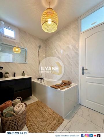 Chalon-sur-Saône (71100) Appartement T5 | 84 m² | 3 ch | 2 Balcons