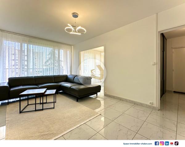 Chalon-sur-Saône (71100) Appartement T5 | 84 m² | 3 ch | 2 Balcons