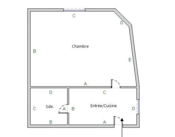 Appartement 1 pièce - 25 m²