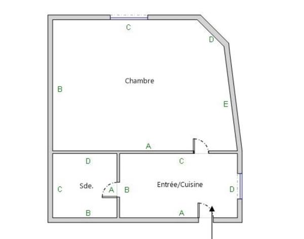 Appartement 1 pièce - 25 m²