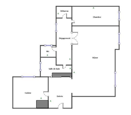 ASNIERES_rue de Colombes_Appartement 2 pièces_ 70 m²_possibilité 3 pièces