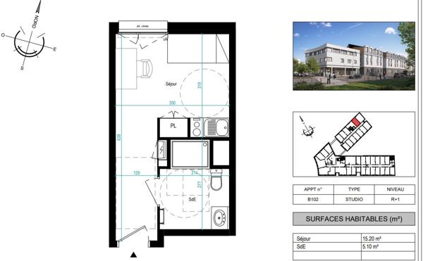 A vendre T1 au Sud d'ANGERS