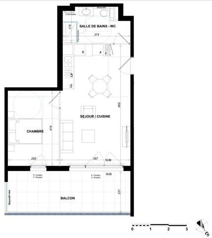 Appartement à vendre 2 pièces 43 m² Antibes