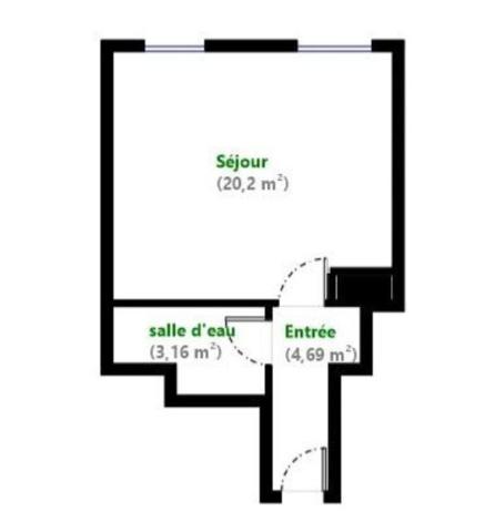Très beau studio MEUBLÉ ET CLÉ EN MAIN de 28m2 à Versailles Montreuil