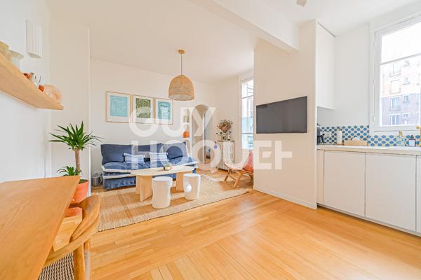 2 pièces 40m² - lumineux - refait par architecte