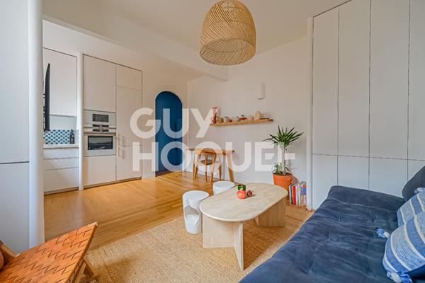 2 pièces 40m² - lumineux - refait par architecte