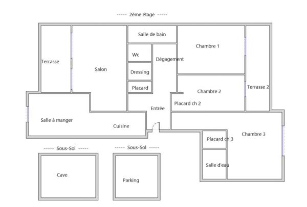 Appartement 4 pièces - 89 m² Exclusivité efficity