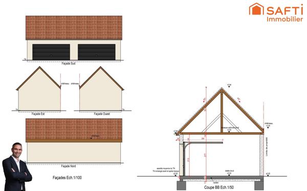 Superbe appartement de 3 pièces avec jardin, garage double et 2 places de stationnements !