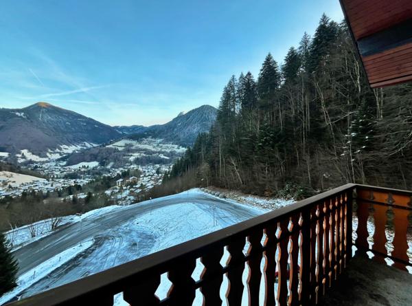 Appartement 3 pièces de 44M2 utile (35m2 carrez) OFFRANT une VUE DEGAGEE  avec GARAGE, place de PARKING PRIVATIVE et CAVE