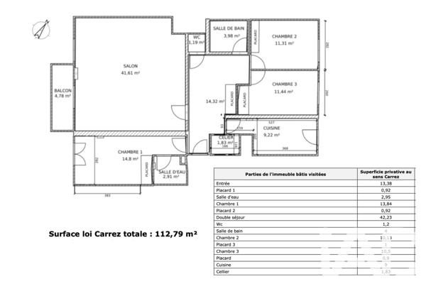 Appartement à vendre 5 pièces 113 m² Courbevoie