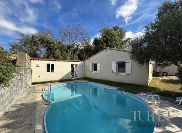 Exclusivité -ARVERT – MAISON FAMILIALE AVEC PISCINE, GARAGE, 4 CHAMBRES.