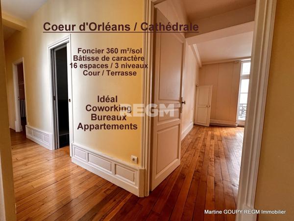 Orléans (45000) ORLEANS (45) – Centre / Cathédrale – Foncier sur 3 niveaux 360 m² /sol - Investisseurs