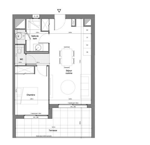 Appartement à vendre 2 pièces 45 m² Uzès