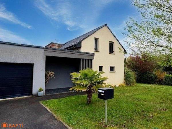 EN EXCLUSIVITÉ – Superbe pavillon individuel de 160 m² semi plain-pied à Saint-Amand-les-Eaux avec garage