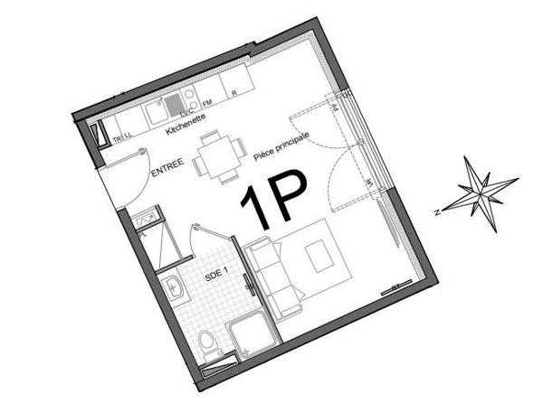 Studio à vendre 28 m² Trilport