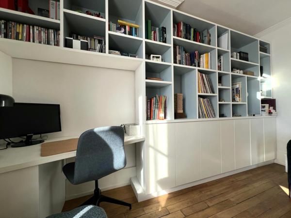 Appartement 3 pièces transformé en Grand Deux Pièces de 45 m² carrez à Télégraphe - PARIS 19ème