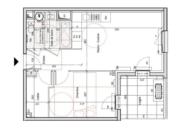 38730 VAL DE VIRIEU VENTE APPARTEMENT T2 1 CH 45m2 + GARAGE