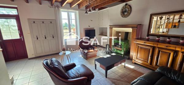 Maison 127m², 3 chambres, dépendances XL, 3000m² de terrain.