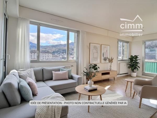 A VENDRE SALLANCHES CENTRE-VILLE (74700) APPARTEMENT 4 PIECES ET PLACE DE PARKING COUVERTE