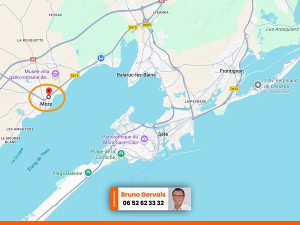 Appartement à vendre 2 pièces avec terrasse sur étang et parkings sécurisés à MEZE (34)