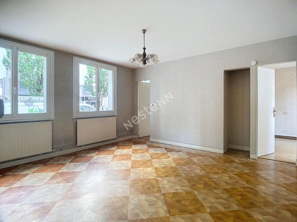 À vendre : Appartement 4 pièces, deux chambres à Rezé 64m² - Pont-Rousseau