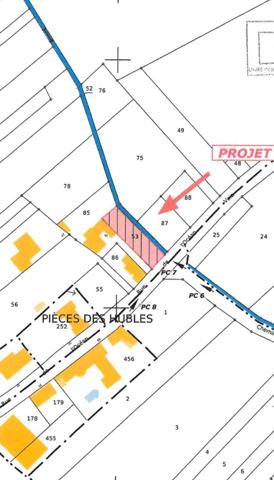 Terrain constructible de337m2 avec permis accepté