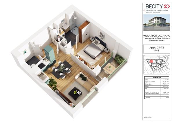 APPARTEMENT NEUF CENTRE LACANAU VILLE