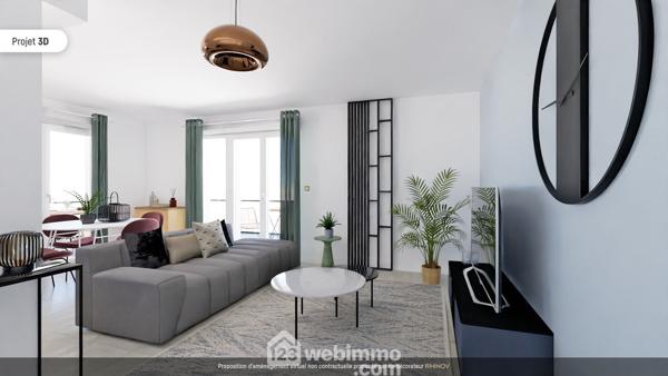 Appartement 87 m² à Marseille 13009