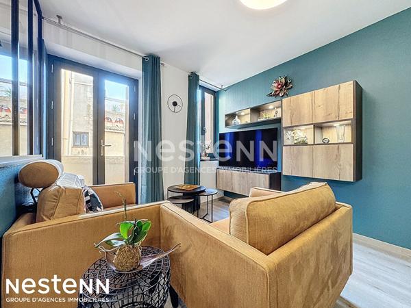 Charmant appartement meublé 3 pièces 58 m² entièrement rénové avec cellier & place de parking dans garage privé