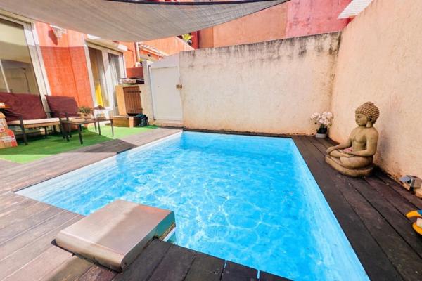Appartement T4 50 m2, jardin et piscine
