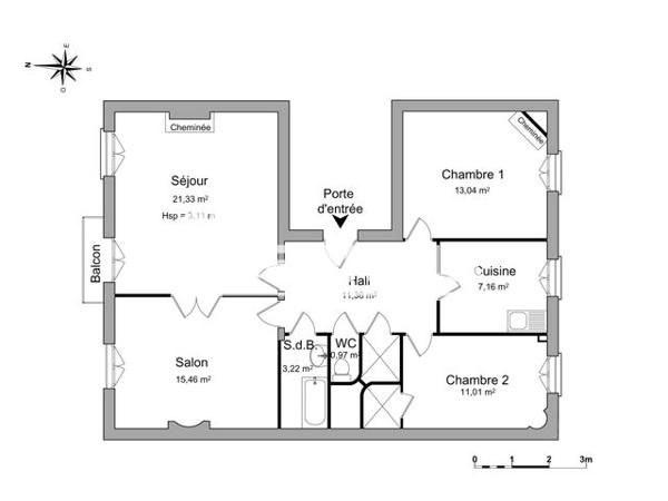 Location Appartement 4 pièces 83.55 m² - 71 RUE DE LA COMMANDERIE Nancy 54000