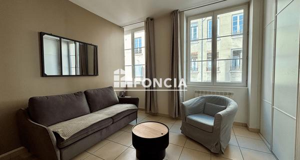 Location Studio meublé 27.3 m² - Lyon 69002